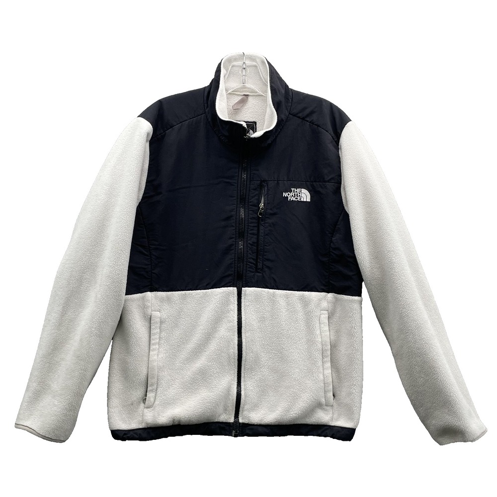 The North Face Denali Jacket Women Large Black White Fleece Ski Outdoor Gorpcore